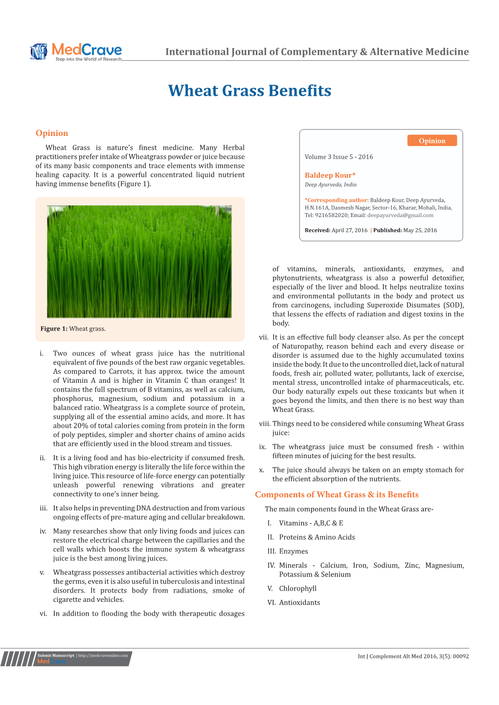 Wheat Grass Benefits