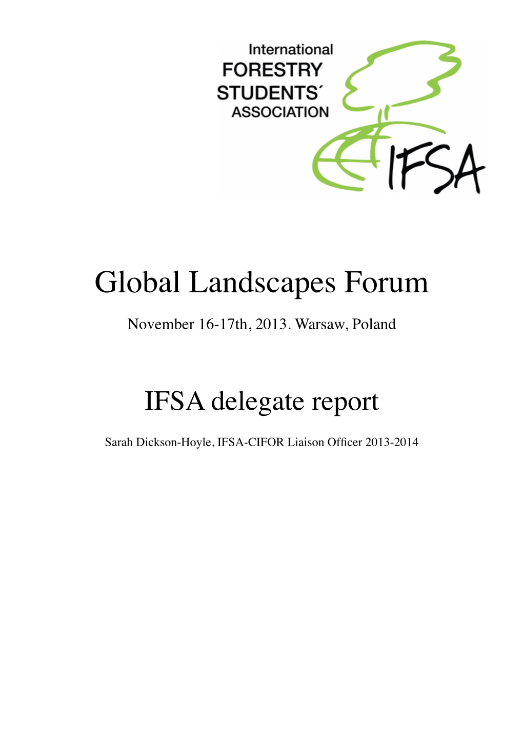 IFSA GLF Report