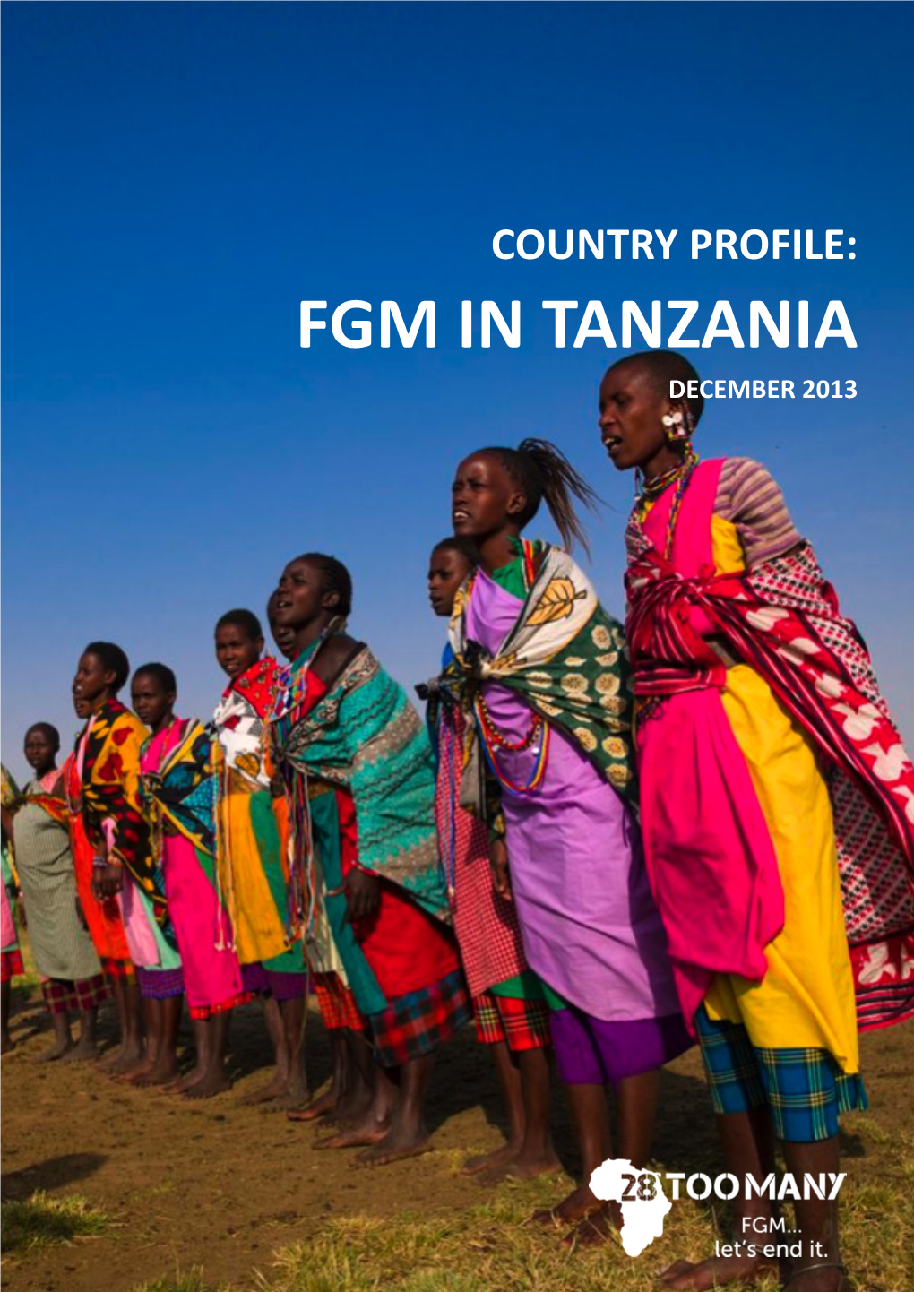 FGM in TANZANIA DECEMBER 2013 Registered Charity : No