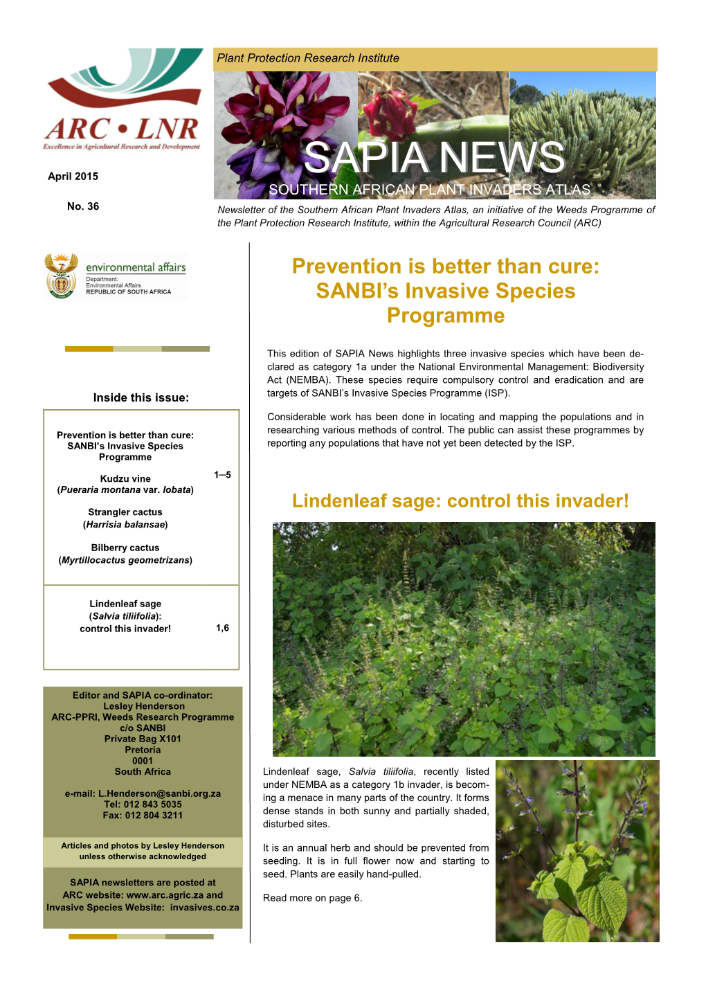 SAPIA NEWS No. 36 Page 2