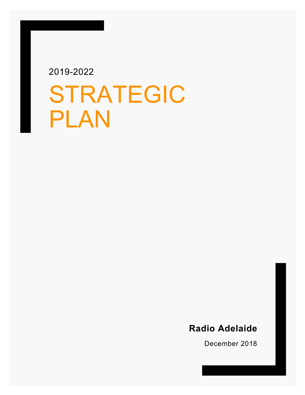 Radio Adelaide Strategic Plan