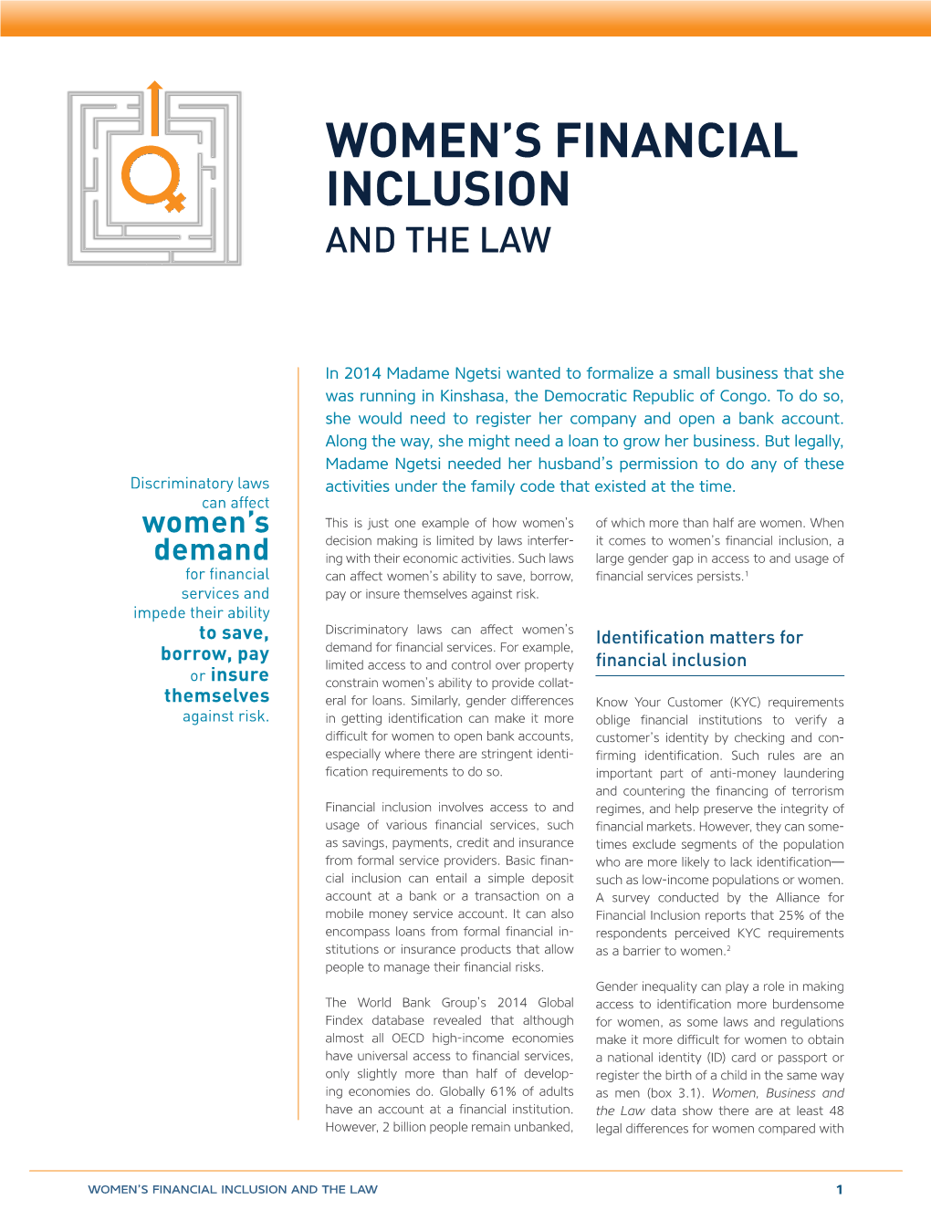 Women's Financial Inclusion