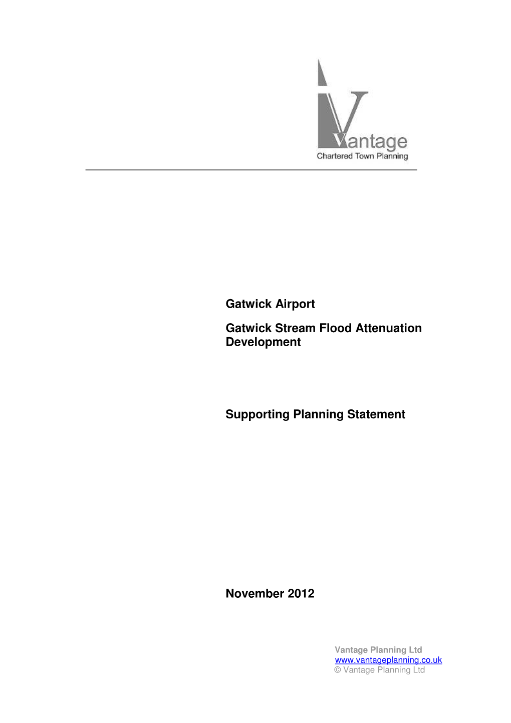 Gatwick Airport Gatwick Stream Flood Attenuation Development