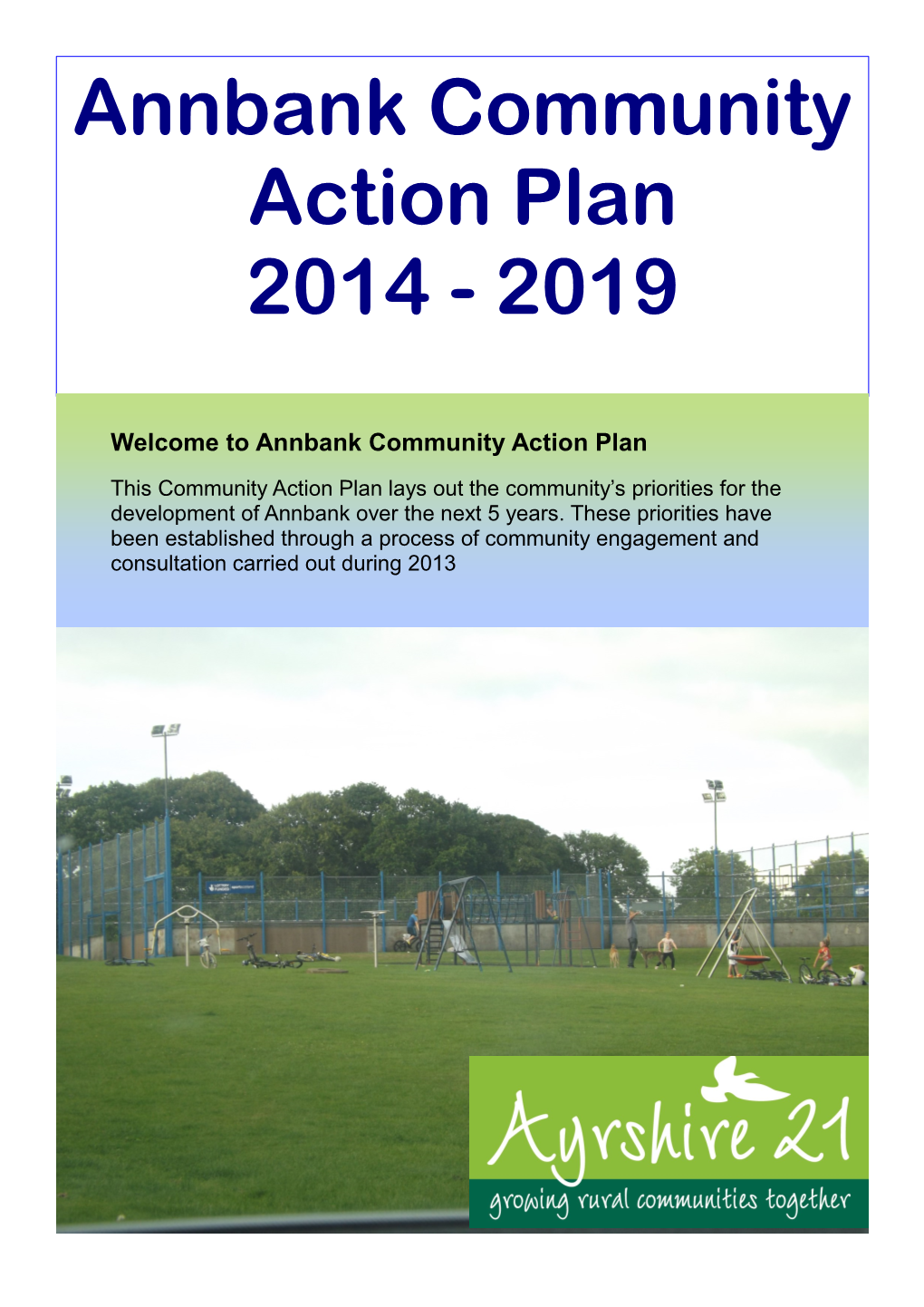 Annbank Community Action Plan 2014 - 2019