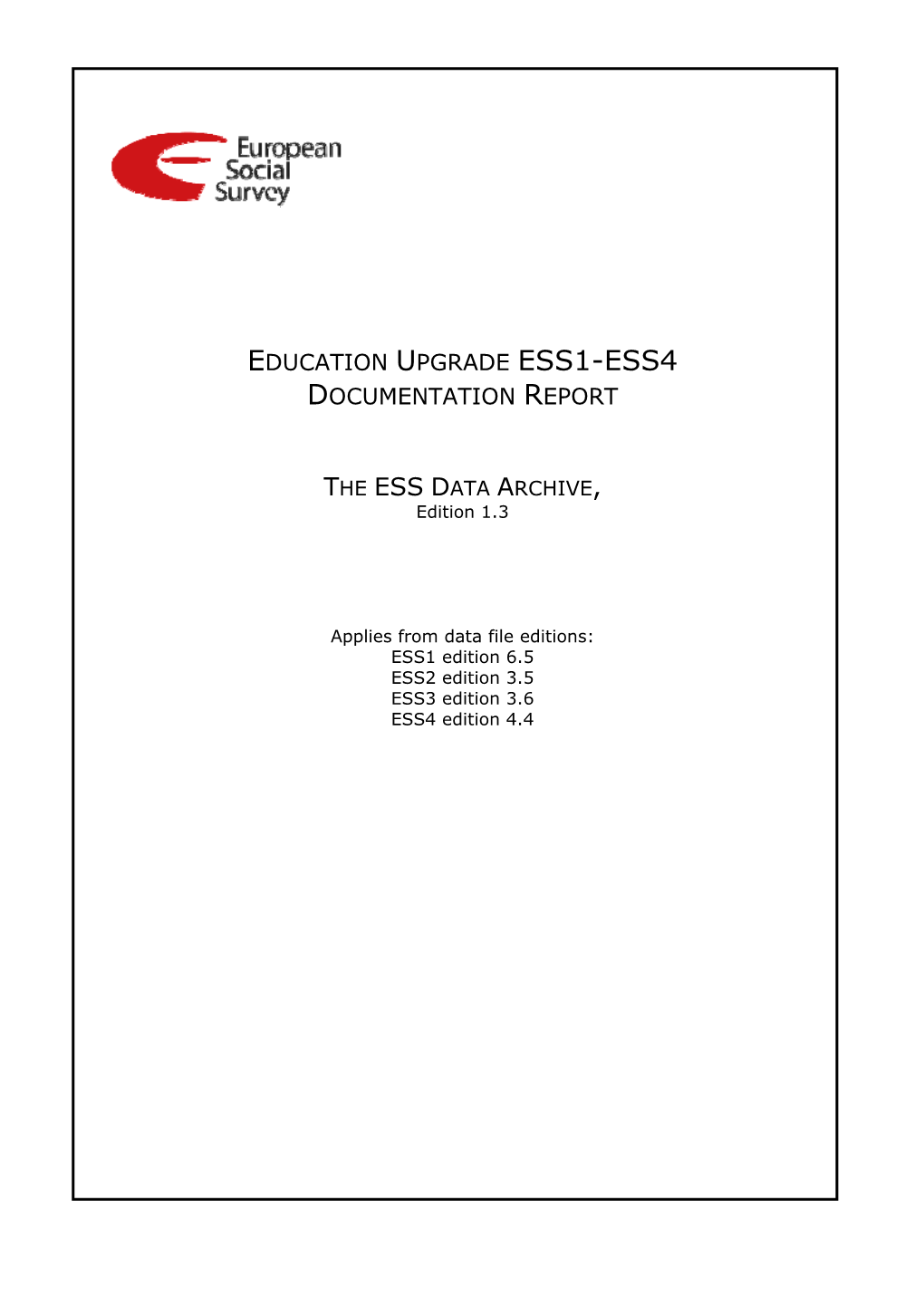 Education Upgrade ESS1-4