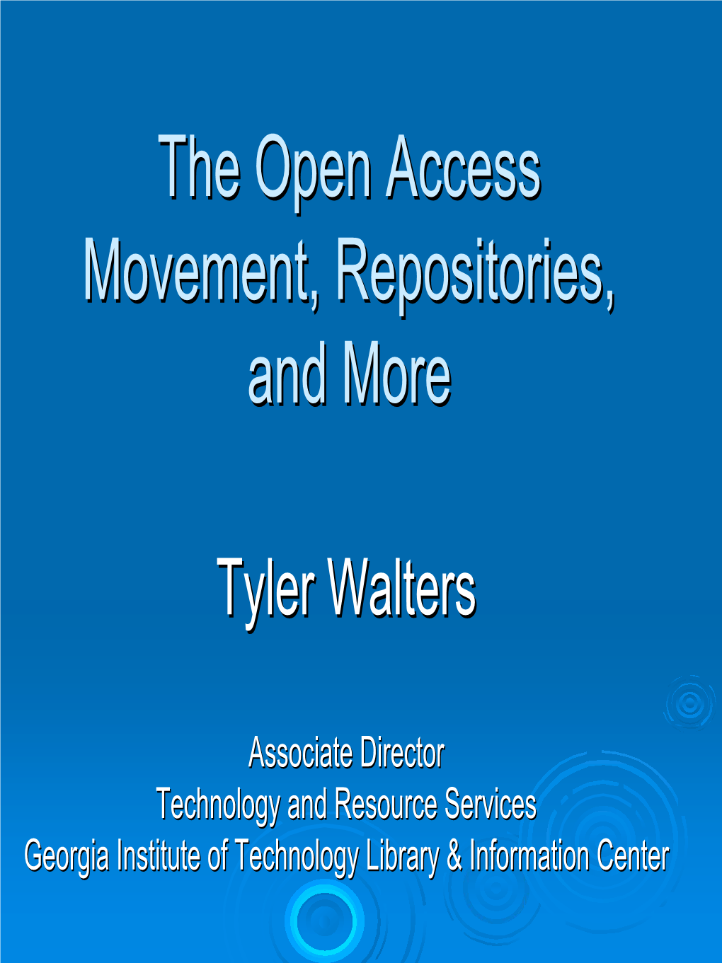 Open Access Journal Movement and Irs2005.Pdf (1.777Mb)