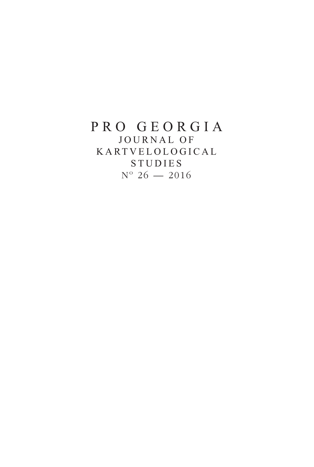 Pro Georgia Vol. 26 New Paprocki.Indd