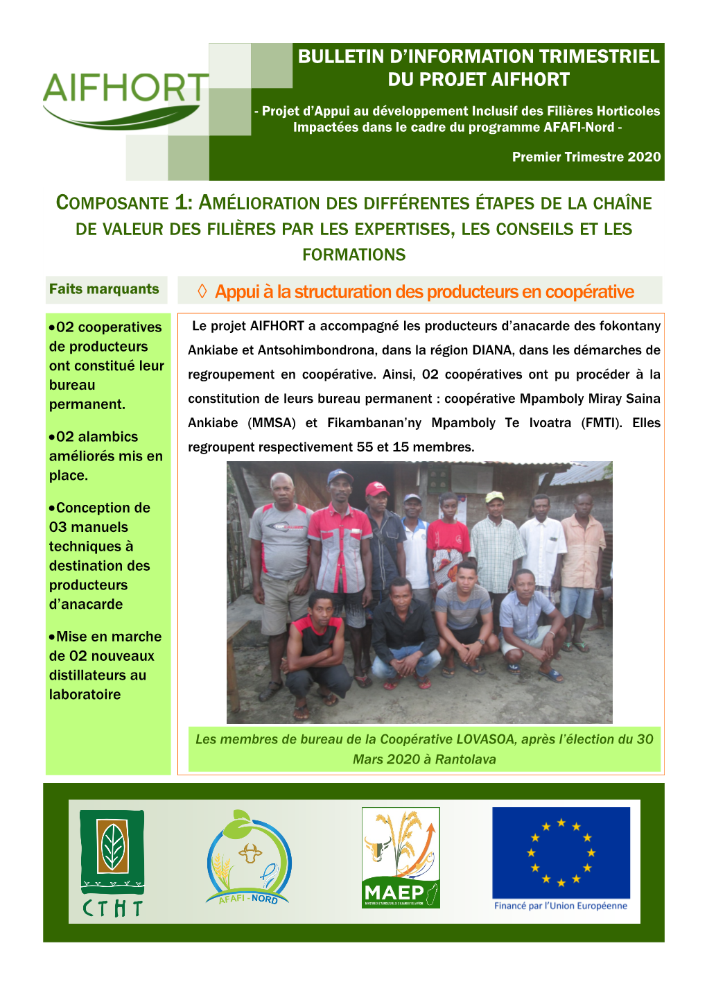 Bulletin D'information Trimestriel Du Projet