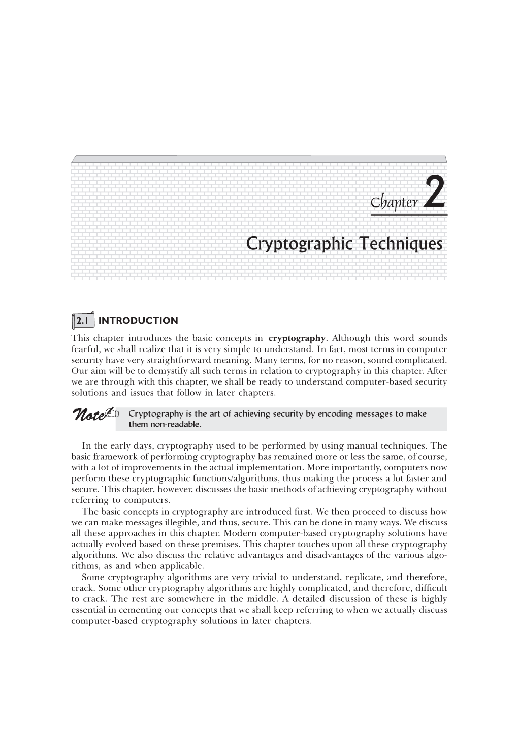 Cryptographic Techniques