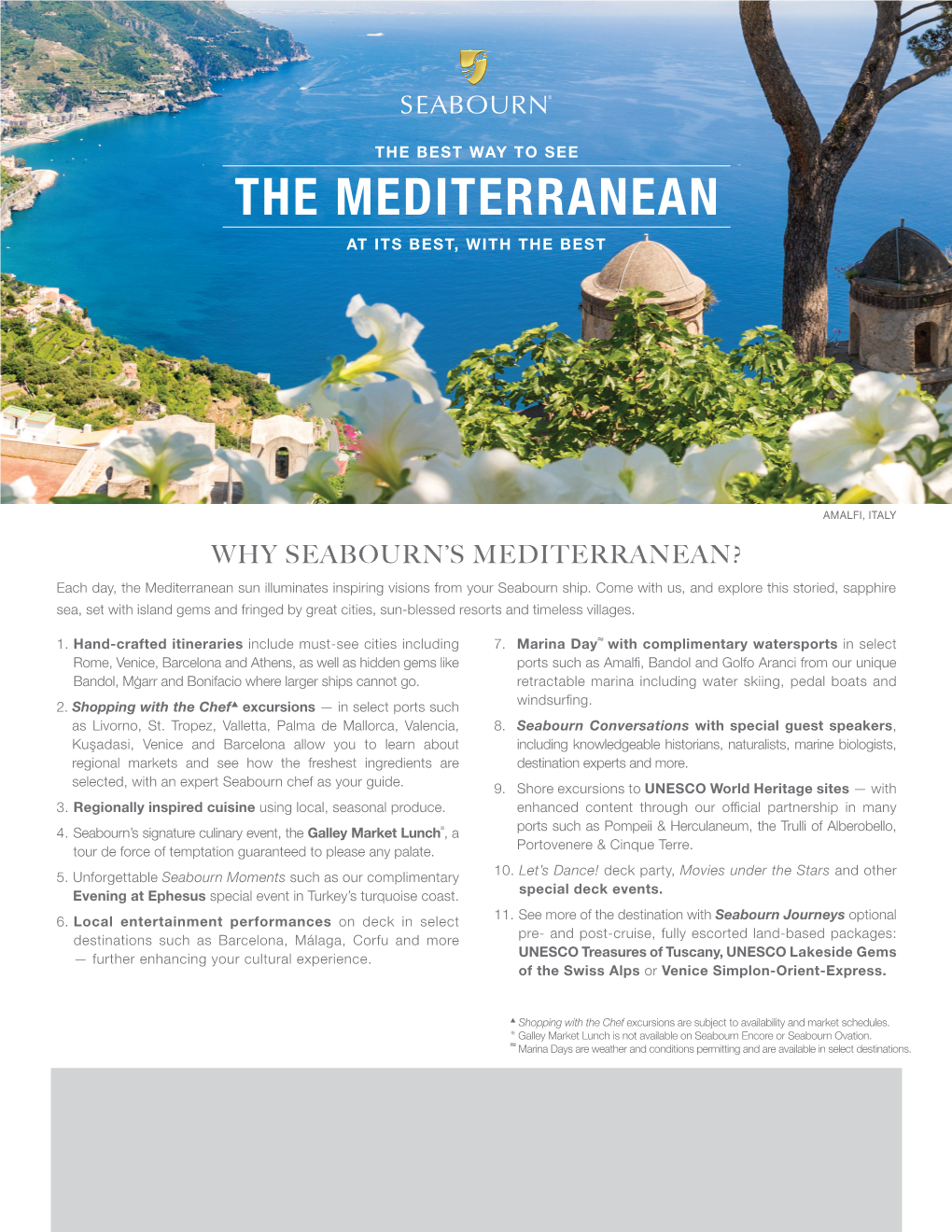 Why Seabourn's Mediterranean