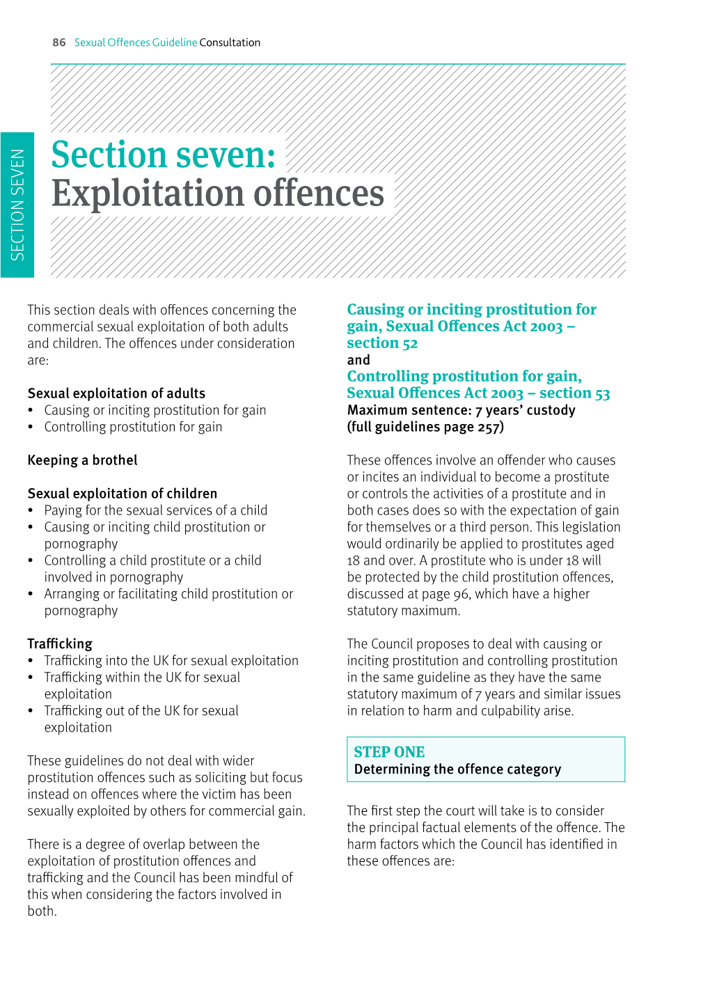 Sexual Offences Guideline Consultation