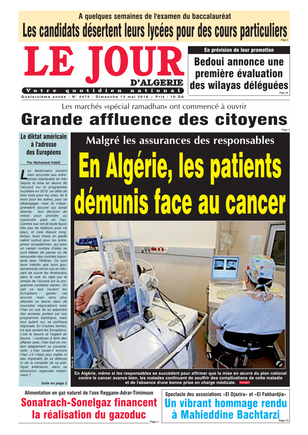 En Algérie, Les Patients Démunis Face Au Cancer