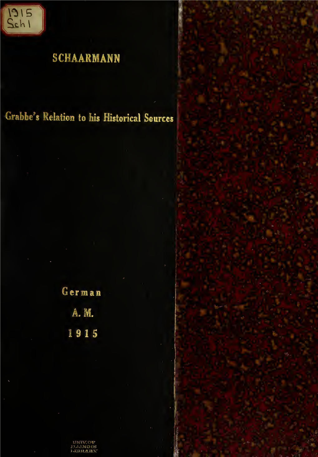 Grabbe's Relation to His Historical Sources