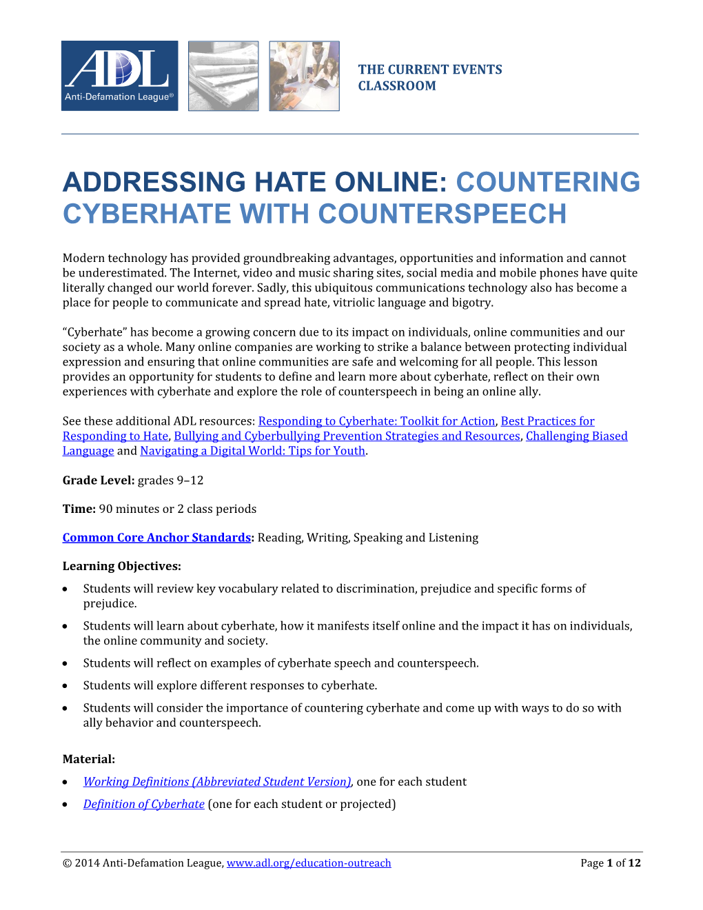 Countering Cyberhate with Counterspeech