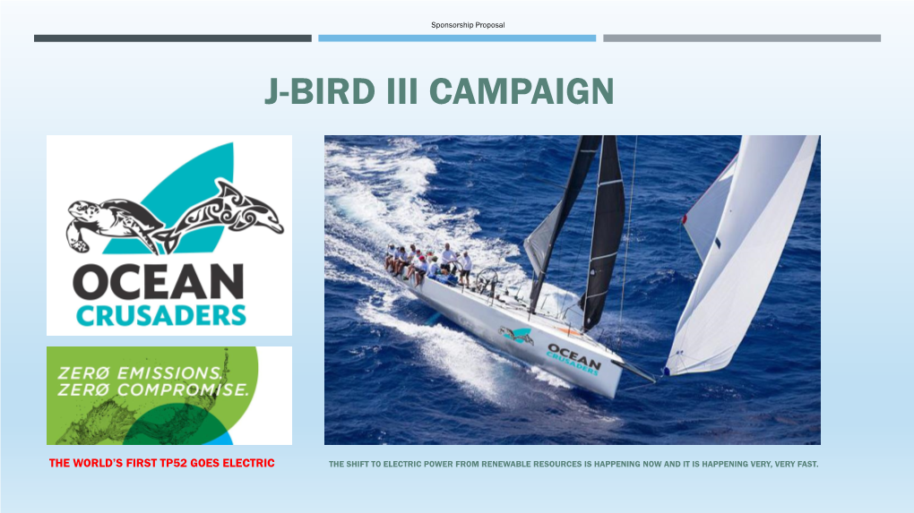 Ocean Crusaders J-Bird III Sponsorship