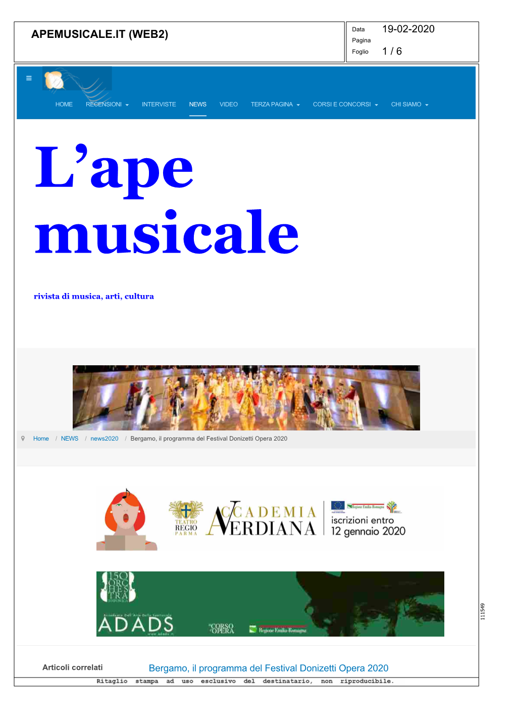 L'ape Musicale? Don Pasquale… Basta Il Costo Di Un Caffé!