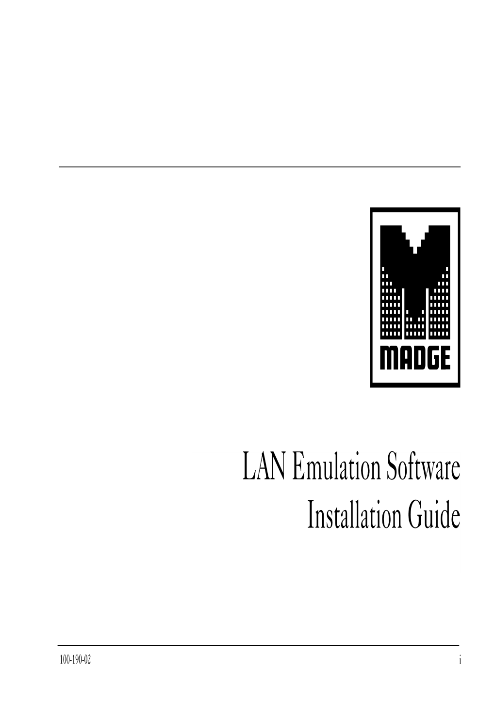 LAN Emulation Software Installation Guide