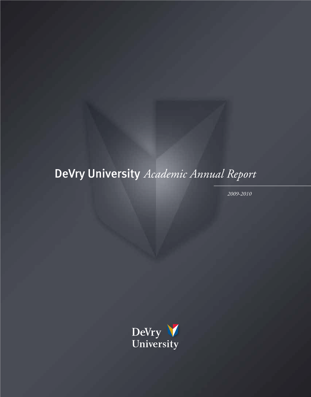 Devry University Academic Annual Report