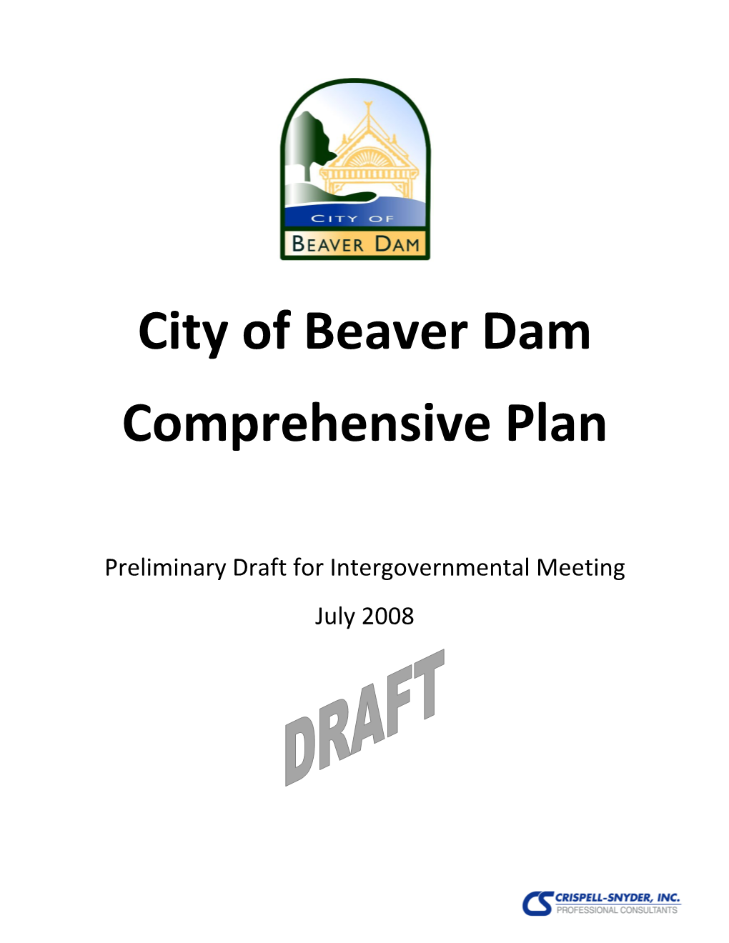 City of Beaver Dam Comprehensive Plan