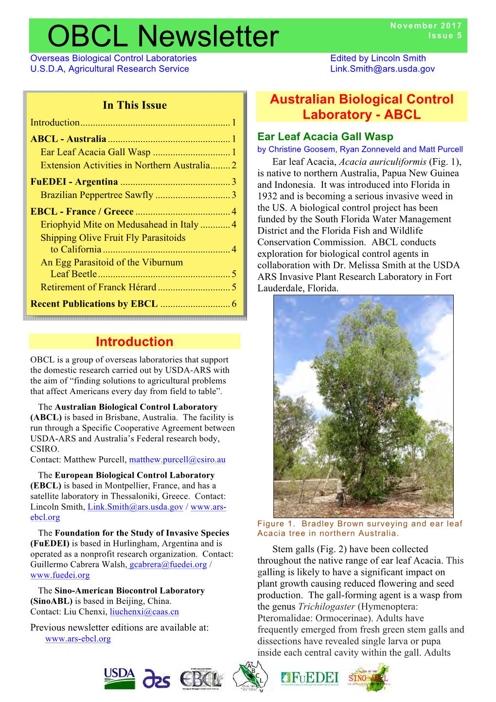 OBCL Newsletter, November, 2017 (Pdf)