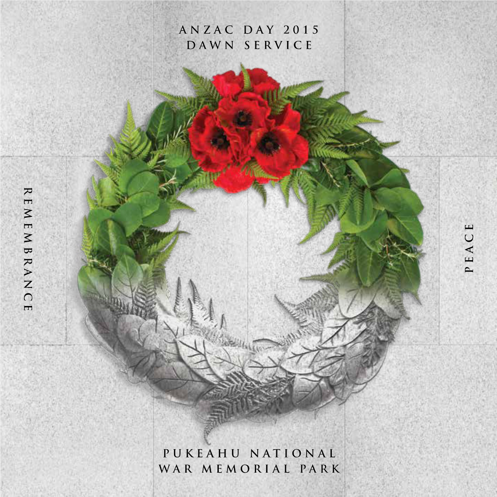 Anzac Day 2015 Dawn Service at Pukeahu National War Memorial Park