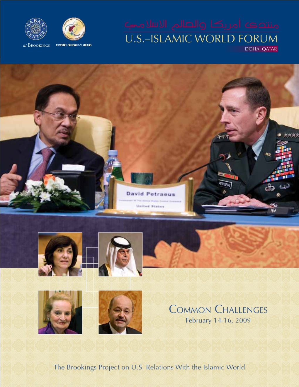 U.S.–ISLAMIC WORLD FORUM at Brookings DOHA, QATAR