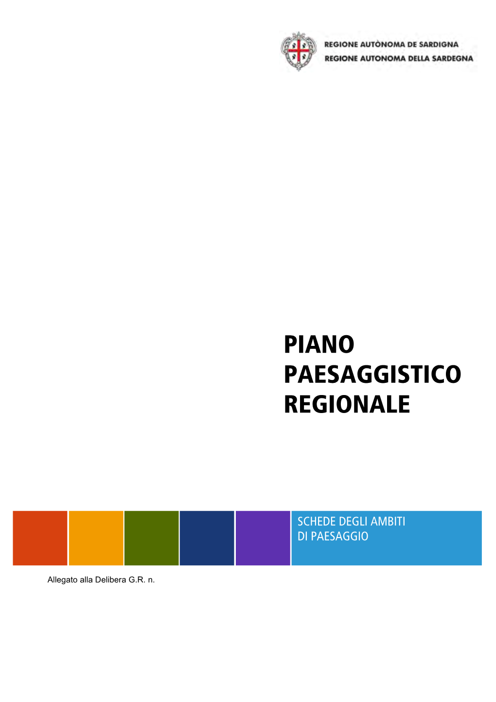 Piano Paesaggistico Regionale