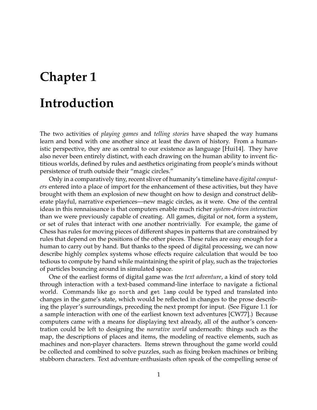 Chapter 1 Introduction