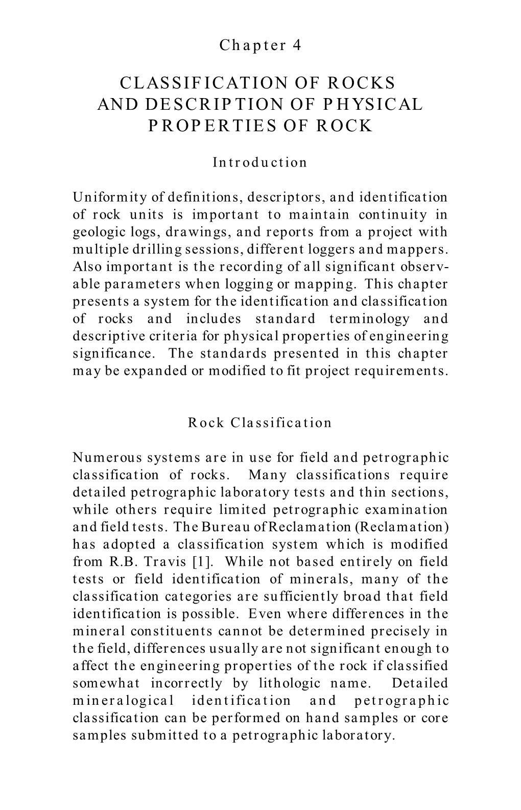 USBR Engineering Geology Field Manual Volume 1 Chapter 4