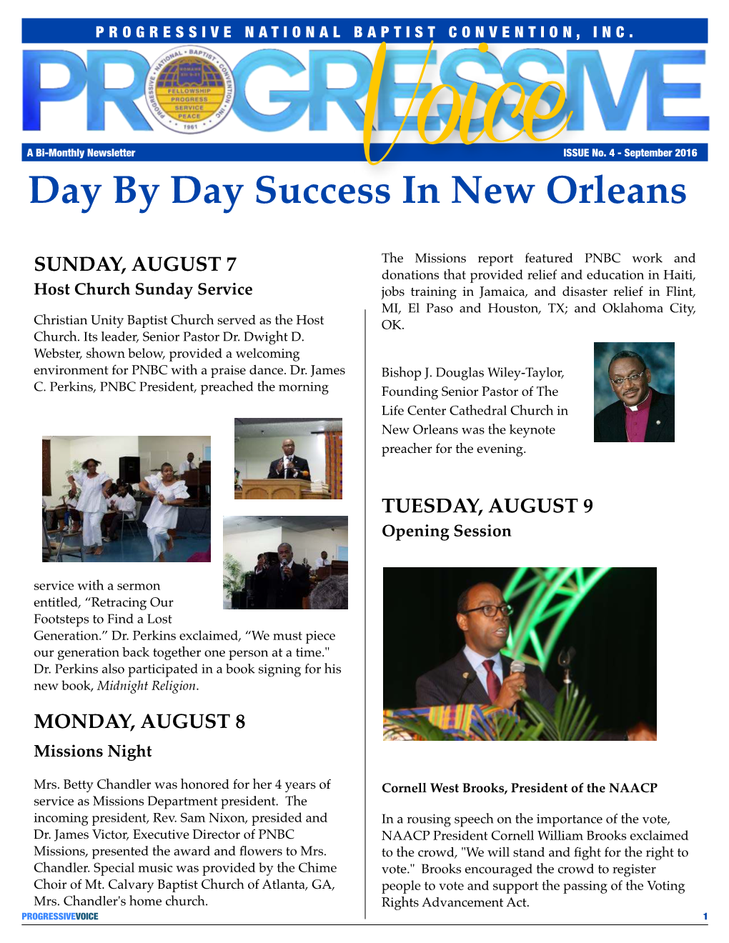 September 2016 Day by Day Success in New Orleans
