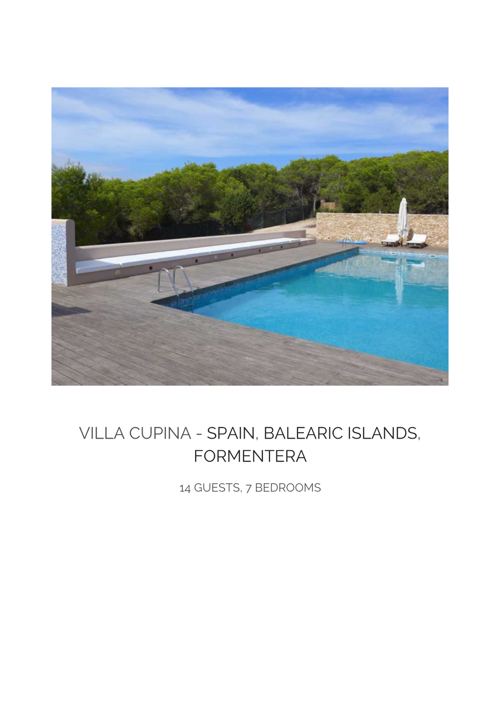 Villa Cupina - Spain, Balearic Islands, Formentera
