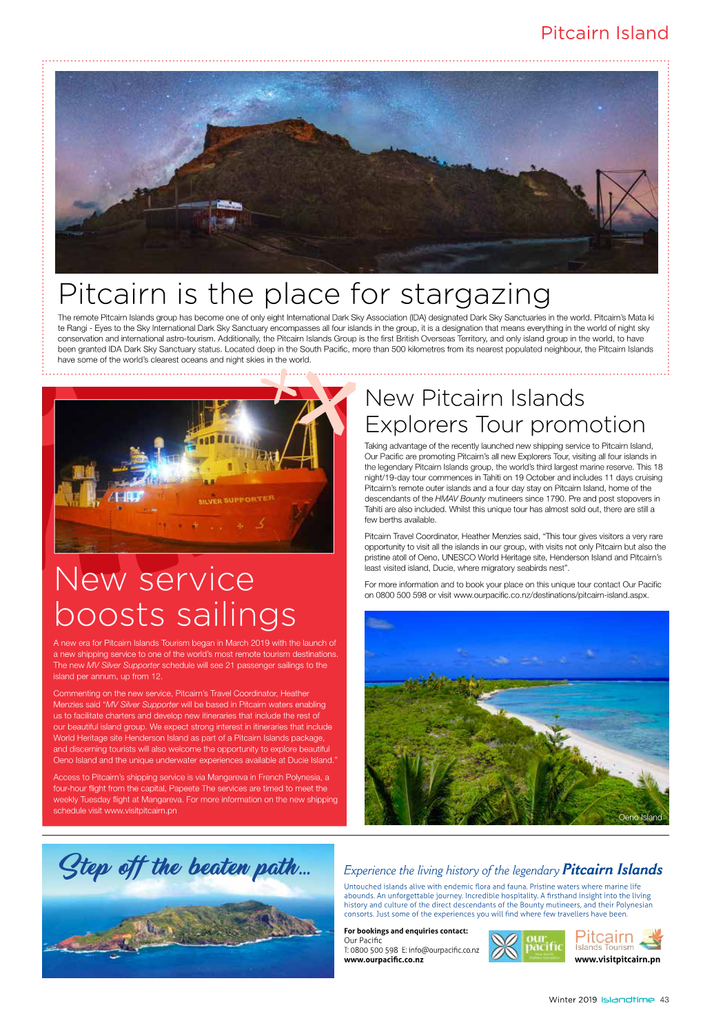 Pitcairn Island Holiday Update