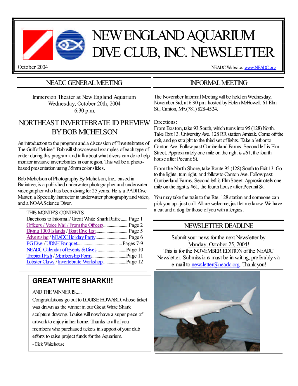 NEADC Newsletter October 2004