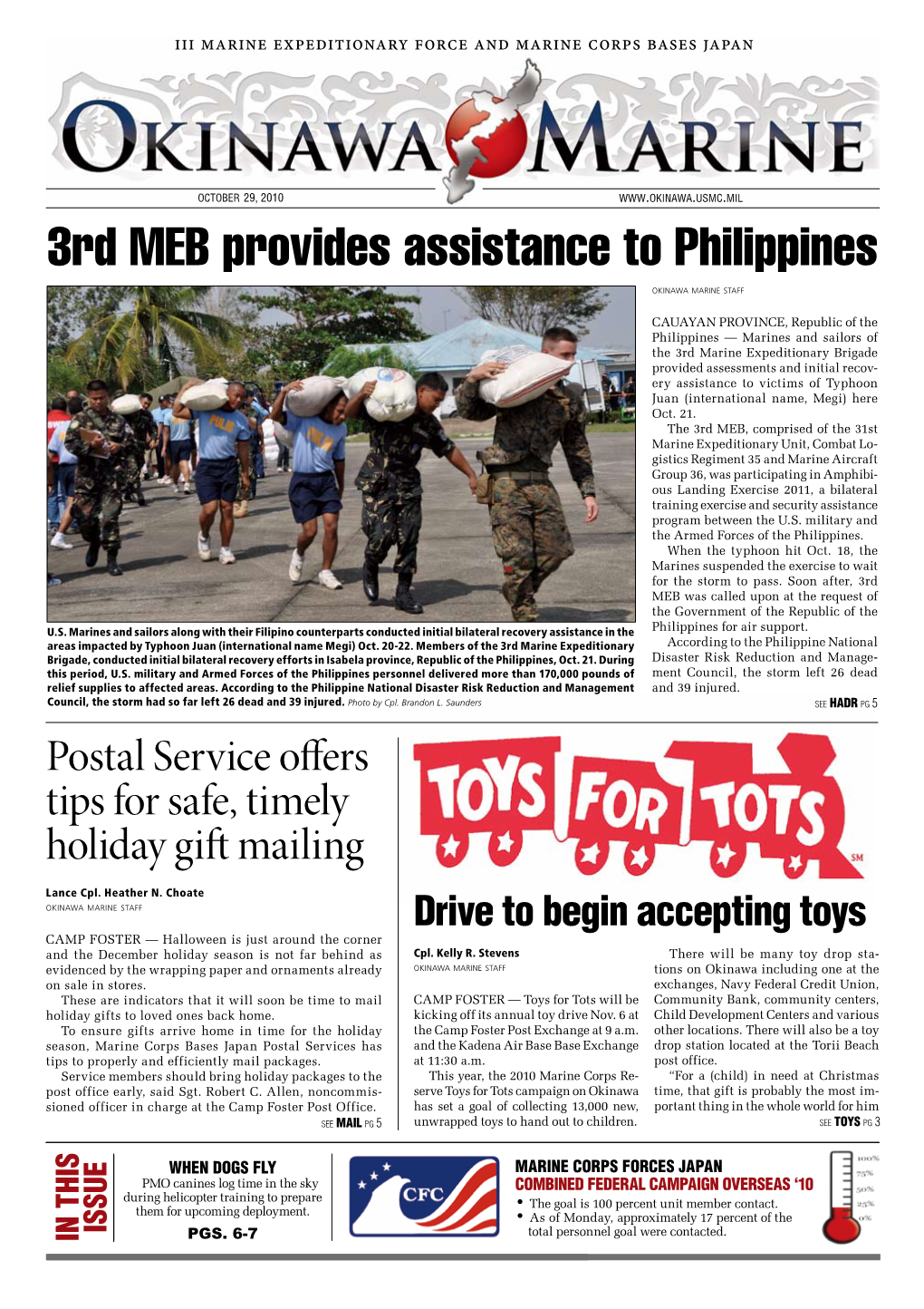 3Rd MEB Provides Assistance to Philippines