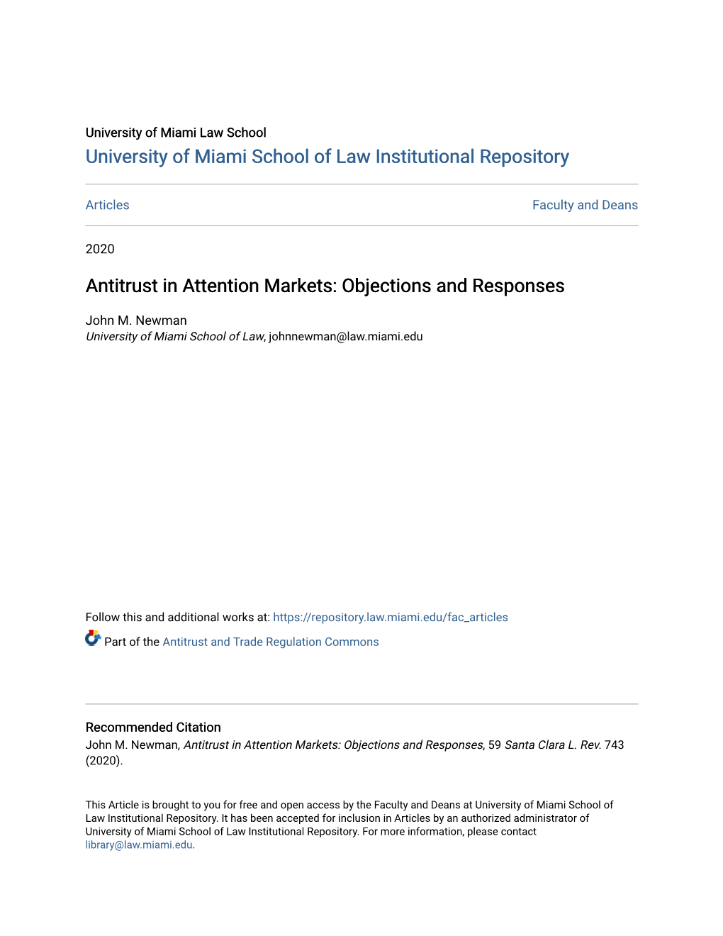 Antitrust in Attention Markets: Objections and Responses