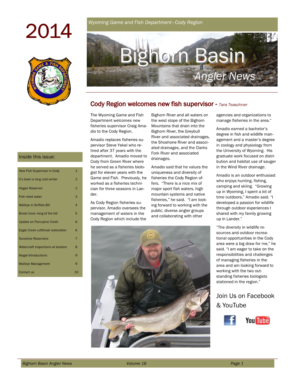 Bighorn Basinbasin Angler News