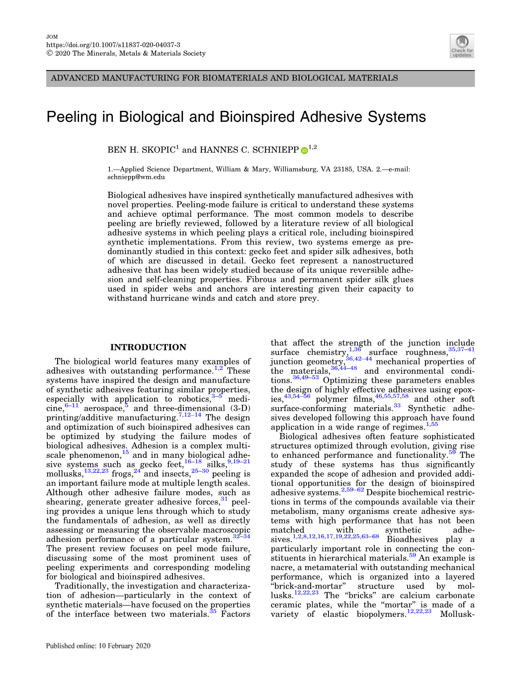 Peeling in Biological and Bioinspired Adhesive Systems