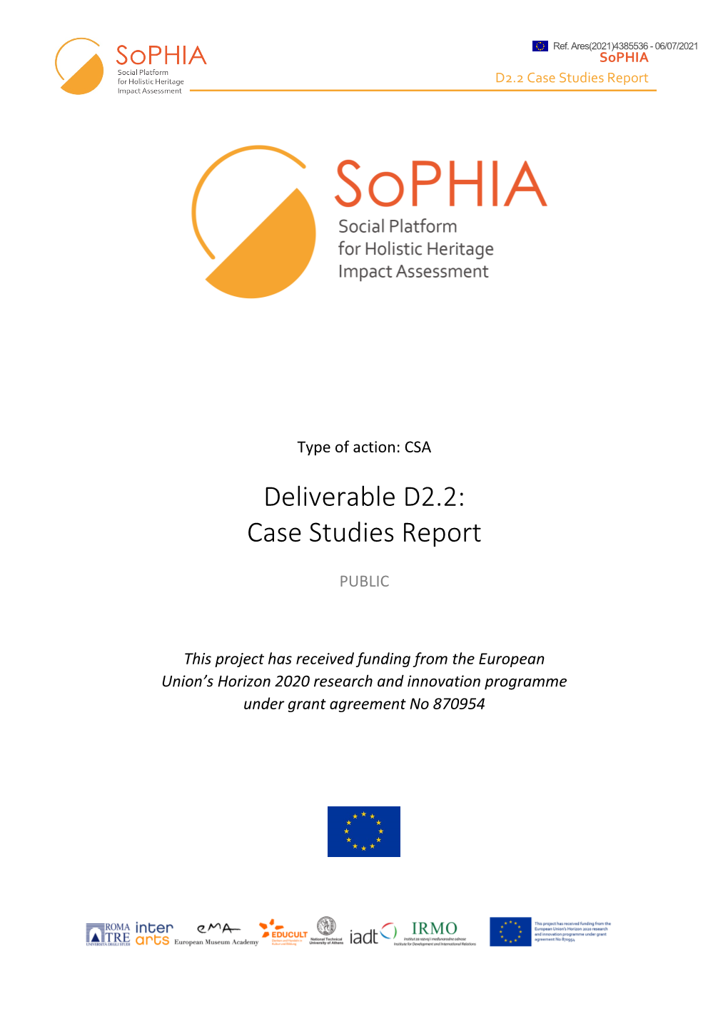 Sophia Case Studies Report