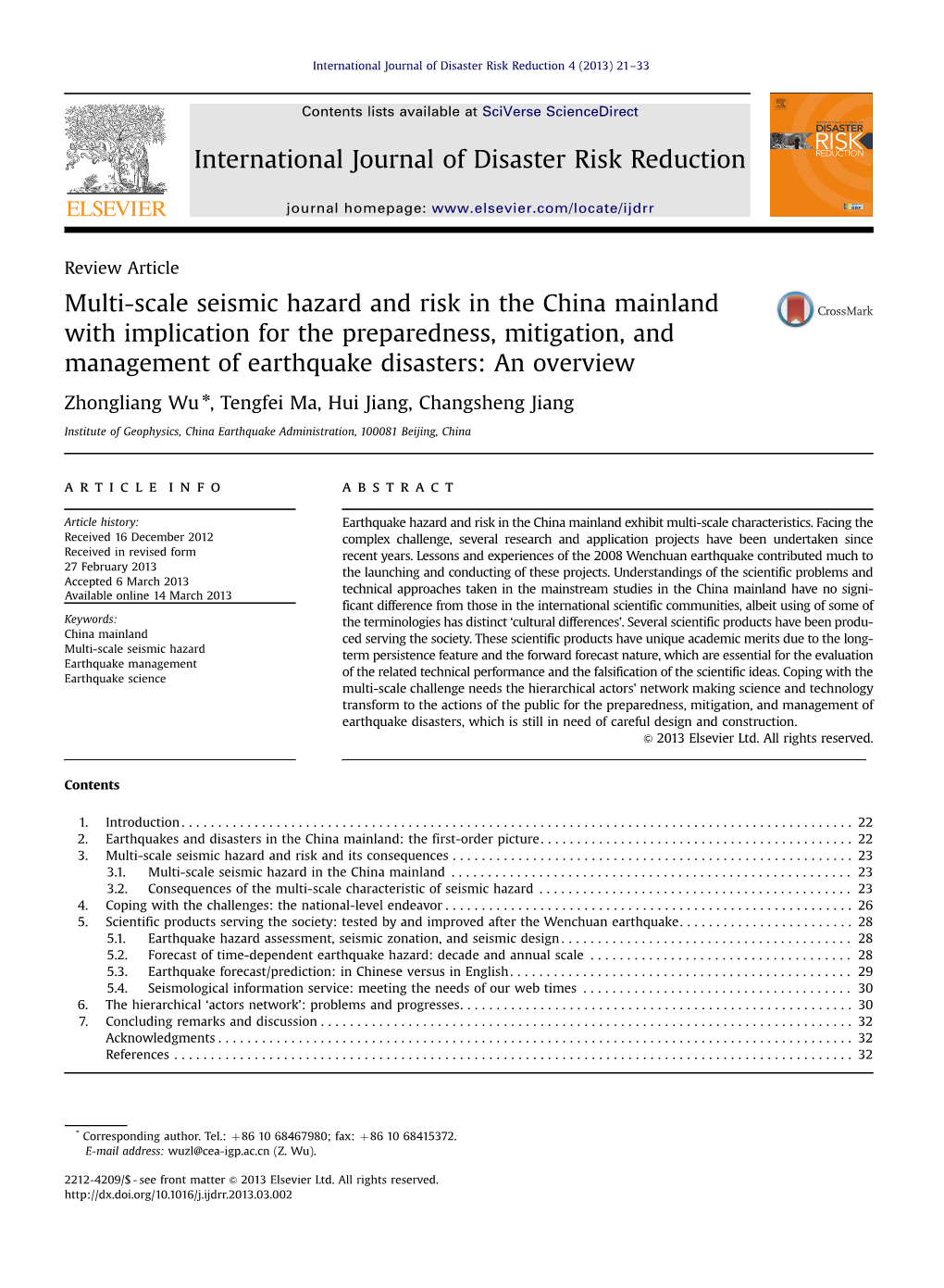 Multi-Scale Seismic Hazard and Risk in the China Mainland with Implication for the Preparedness, Mitigation, and Management of Earthquake Disasters: an Overview