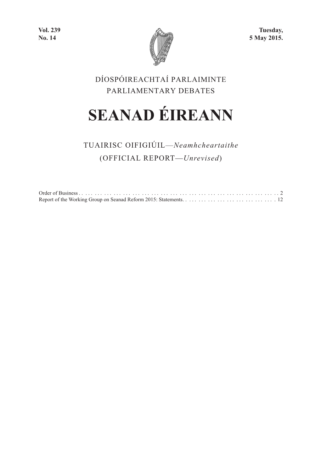 Seanad Éireann