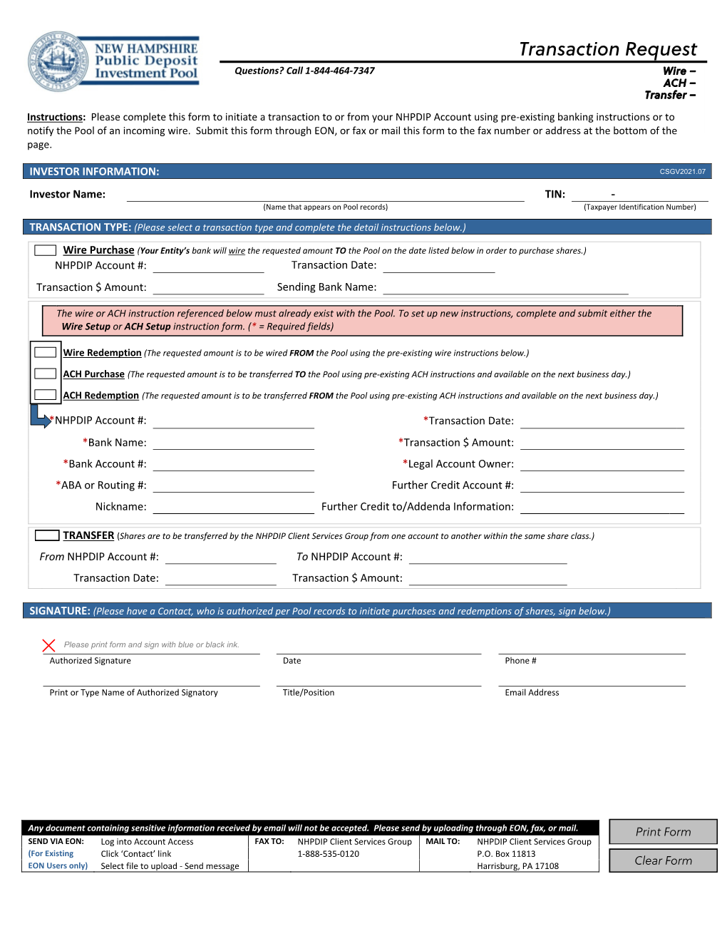 Transaction Request