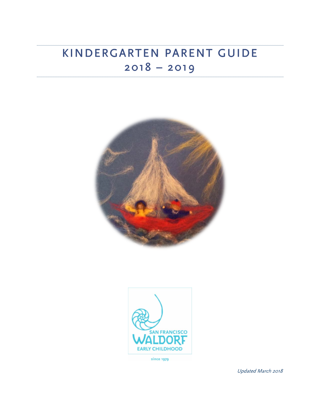 Kindergarten Parent Guide 2018 – 2019