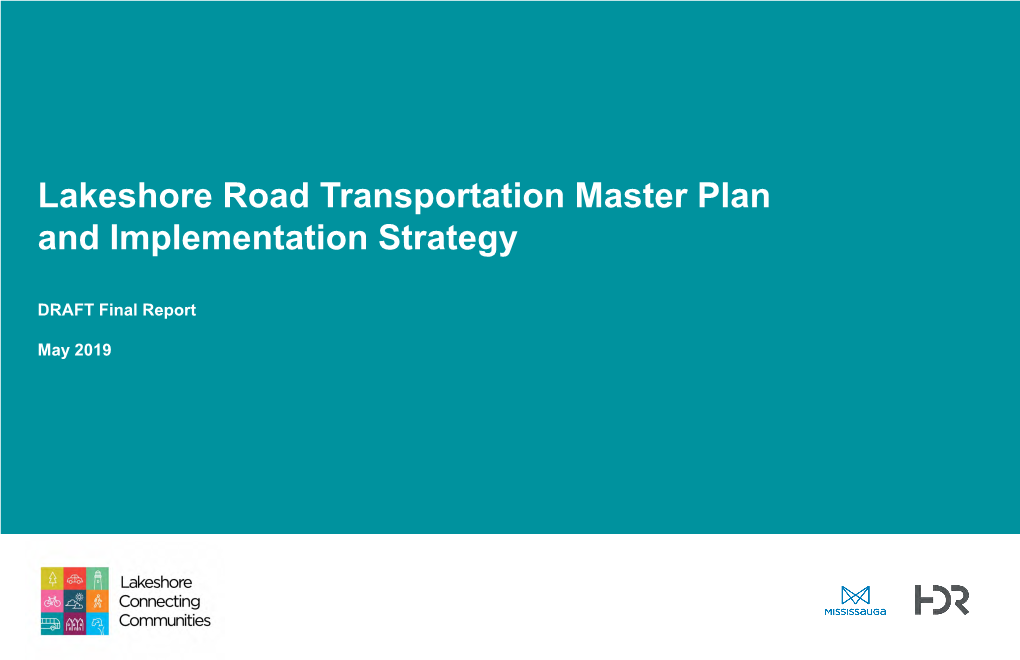 Lakeshore Road Transportation Master Plan and Implementation Strategy