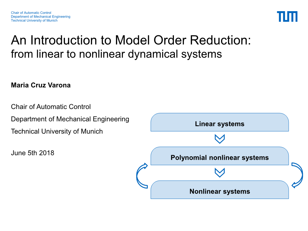 An Introduction to Model Order Reduction: from Linear to Nonlinear Dynamical Systems