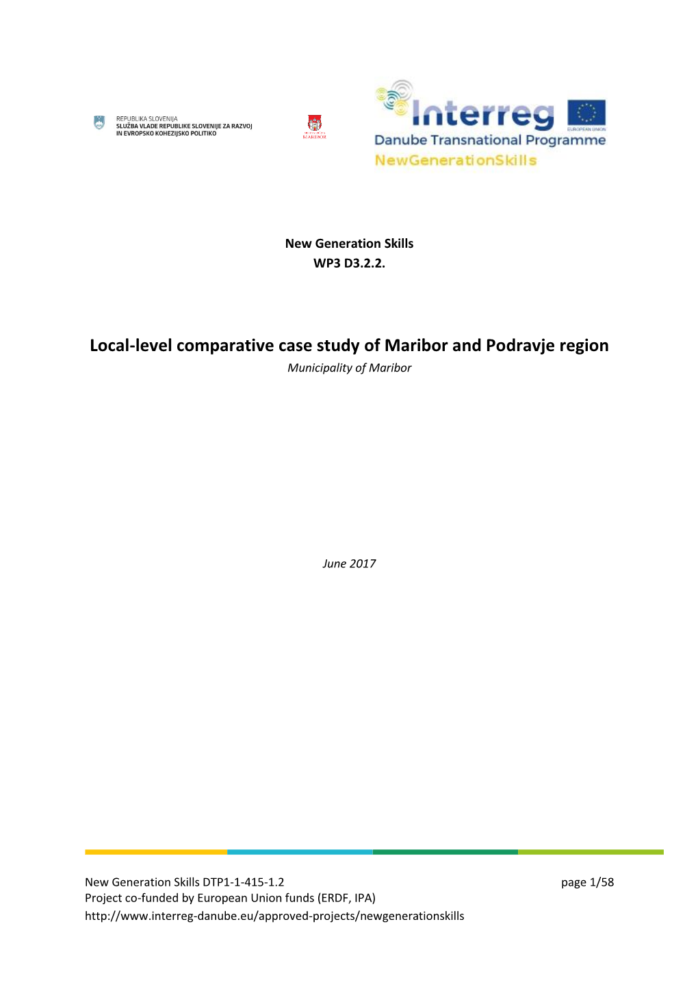 Local-Level Comparative Case Study of Maribor and Podravje Region Municipality of Maribor