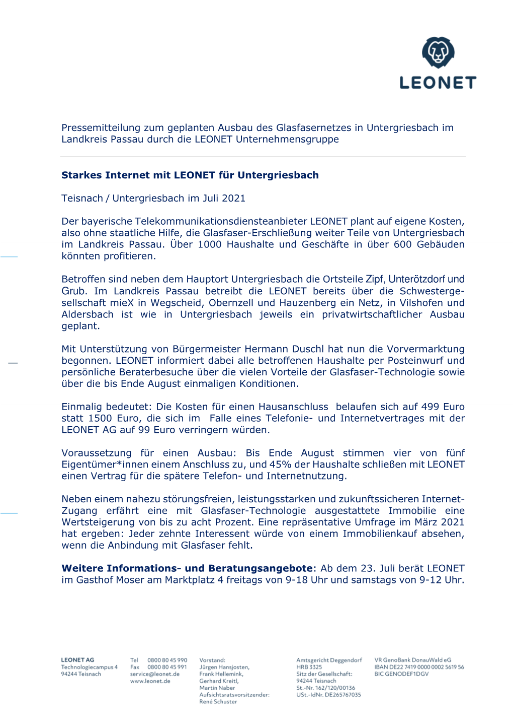 Pressemitteilung Untergriesbach (Pdf, 102Kb)