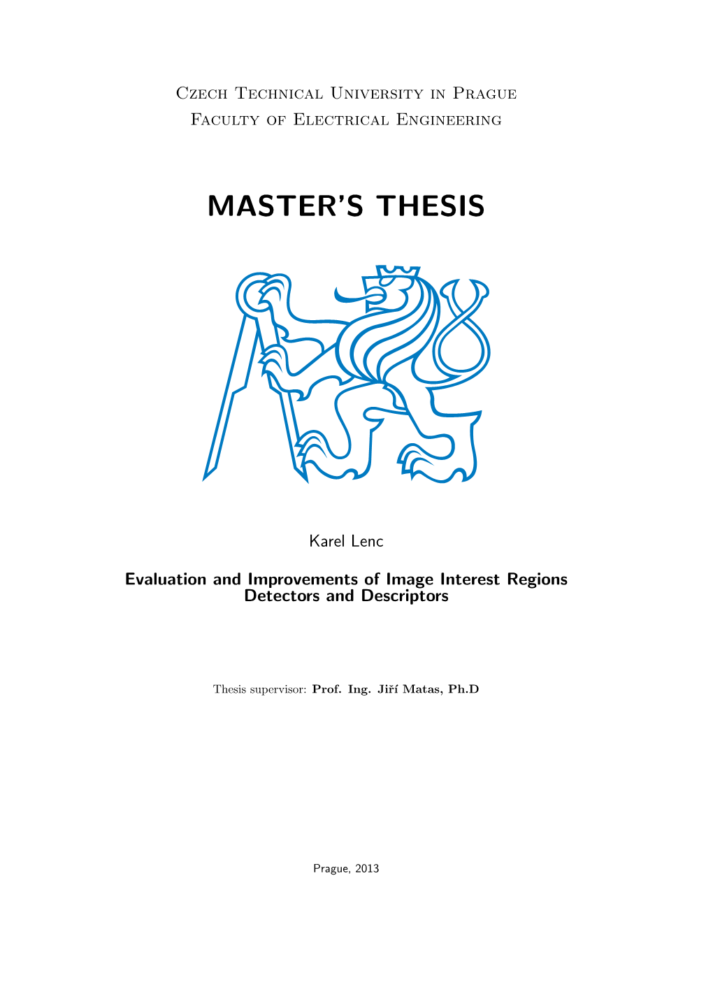 Master's Thesis