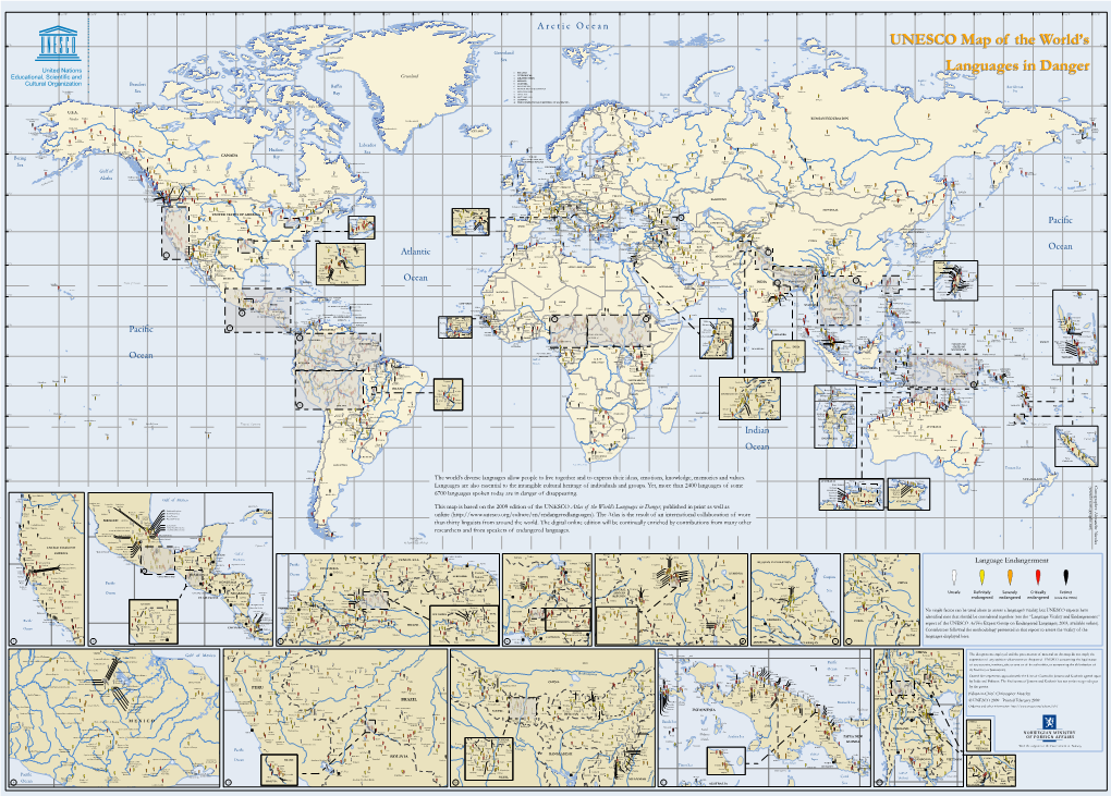 UNESCO Map of the World's Languages in Danger