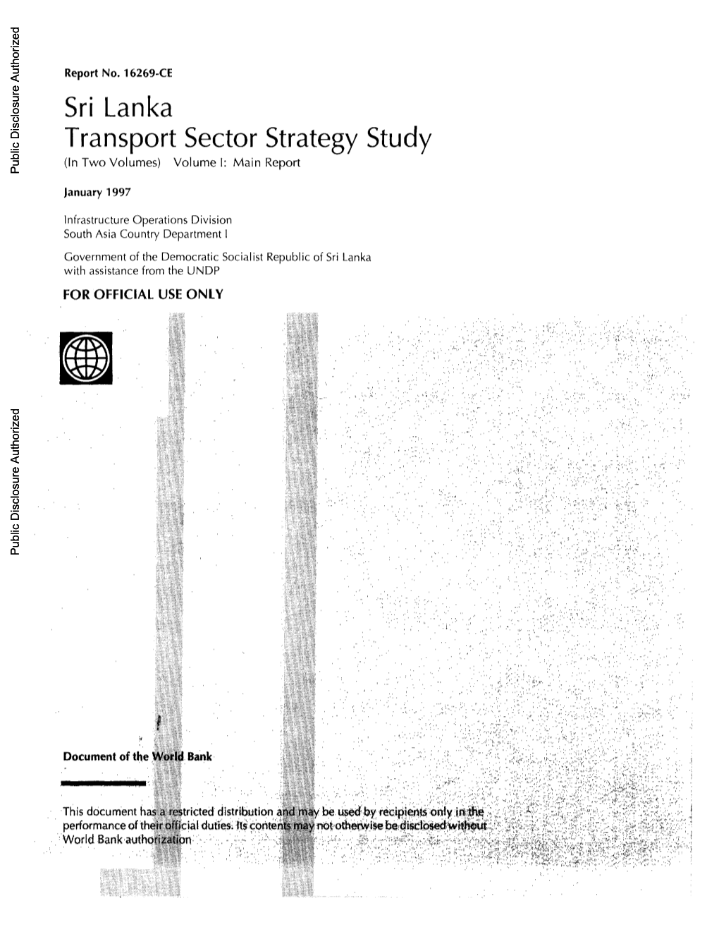 Sri Lanka Transport Sector Strategy Study