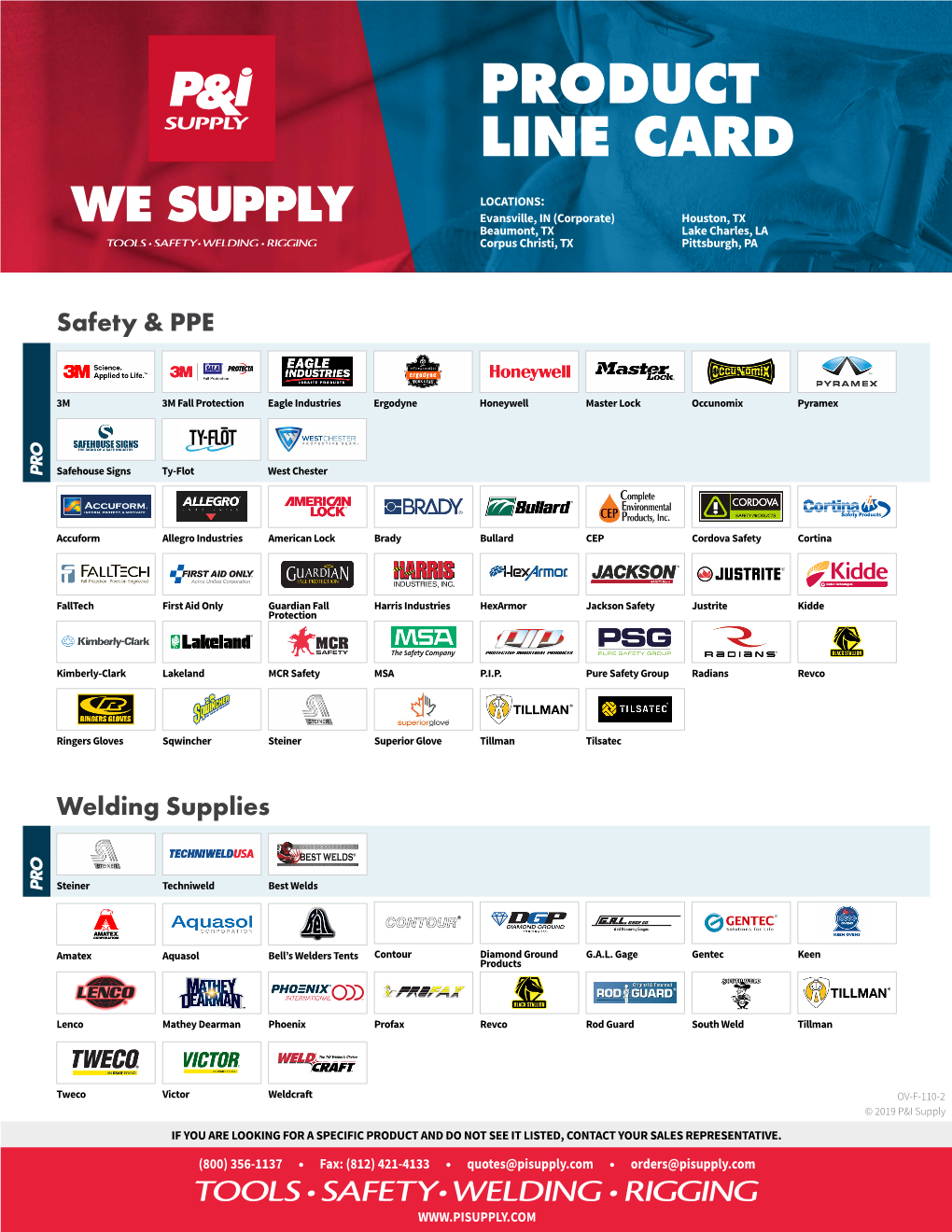 Product Line Card